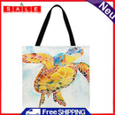 FuMeiJiaJiaJu Shopping Bag, Motif: Sea Turtle, Printed, Casual, Large,