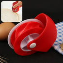 Kitchen DIY Pizza Pastry Lattice Cutter Pie Decor Wheel Roller (A Red)