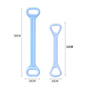 Gym 8 Word Chest Expander Rope Workout Training Resistance Band (Blue 50cm)