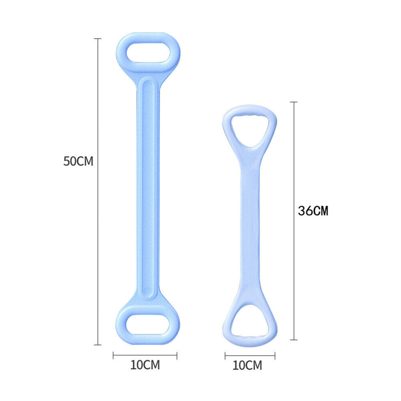 Gym 8 Word Chest Expander Rope Workout Training Resistance Band (Blue 50cm)