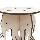 Flower Pot Base Holder Wood Plant Succulent Display Stand Shelf (Elephant) Newly