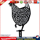 Acrylic Hollow Chicken Ornaments Backyard Lawn Stakes Yard Art Decor (C) Newly