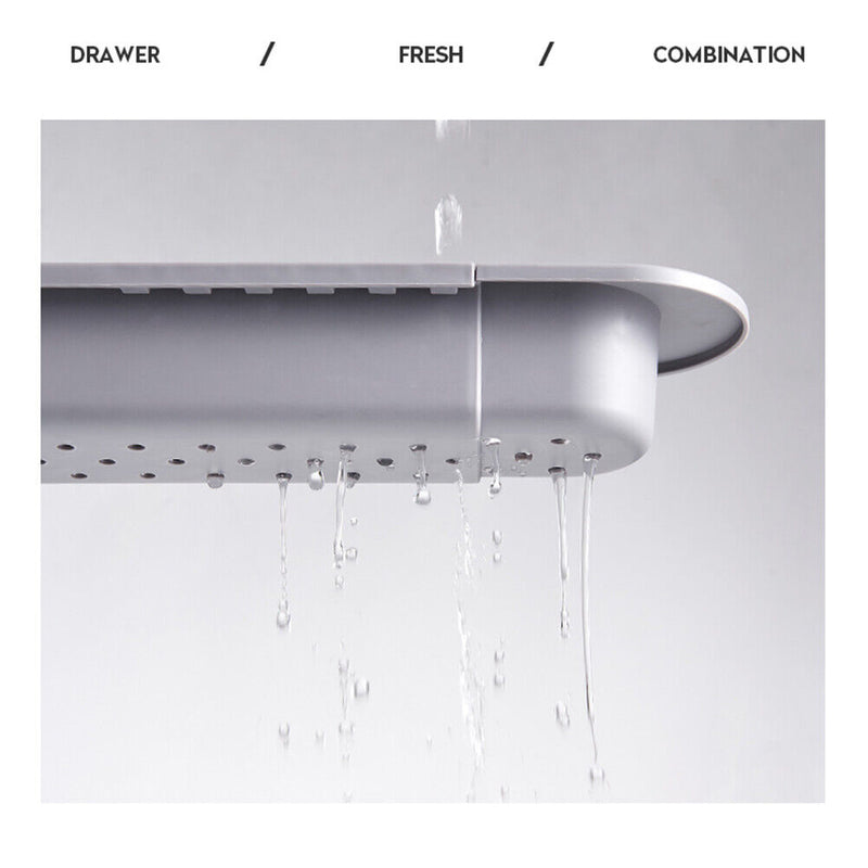 Sponge Drying Basket Telescopic Towel Bar Sink Shelf Adjustable Faucet Holder