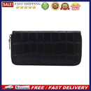 Ladies PU Leather Mini Purse Retro Alligator Pattern Phone Card Bag Long Wallet