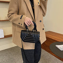 Female Retro Pure Color Crossbody Bag Women Trending Small Capacity Handbag