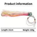 #A 21cm 100g Soft Octopus Fishing Lures Deep Sea Fishing Gear for Angling Lover