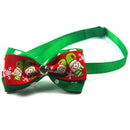 Holidays Dog Cat Snow Flakes Christmas Collar Adjustable Necktie Pet Bow Ties