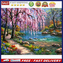 DIY Diamond Painting Embroidery 5D River Tree Cross Stitch Mosaic Needlewor