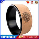 TPE Wood Yoga Spine Roller Wheel Backbend Training Pilates Aid Circle Cork