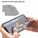6 PCS Sweatproof Finger Tip Sleeve Sensitive Thumb Gloves Touch Screen Mobile BN