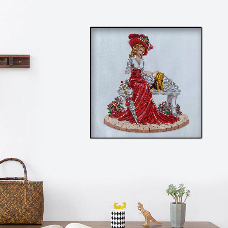 Diamond Painting Partial Special Drill Dress Lady Rhinestone Picture (Y063)