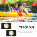 #A 1/6pcs Kayak Side Track Rail Silders Nylon Copper M6 Sliding Nut Boat Pole Ba