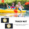 #A 1/6pcs Kayak Side Track Rail Silders Nylon Copper M6 Sliding Nut Boat Pole Ba