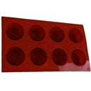 8Grids Round Silicone Mold Soap Cake Bread Cupcake Cheesecake Q6R7 Baking S3X6
