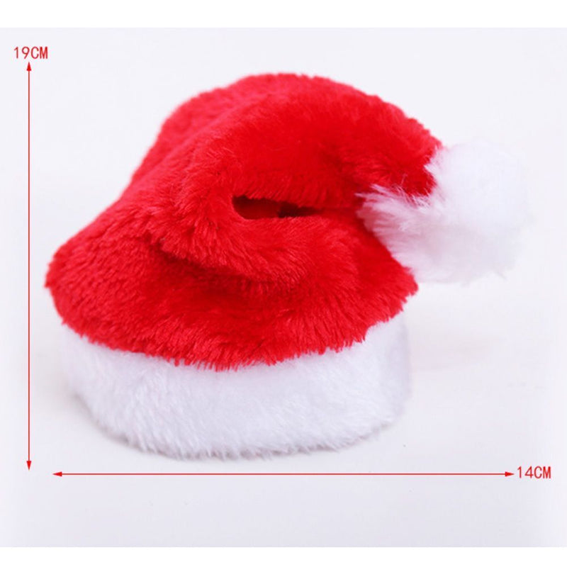 Dog Holiday costume Adjustable Santa Claus Merry Christmas Pet Hat Animal Cap