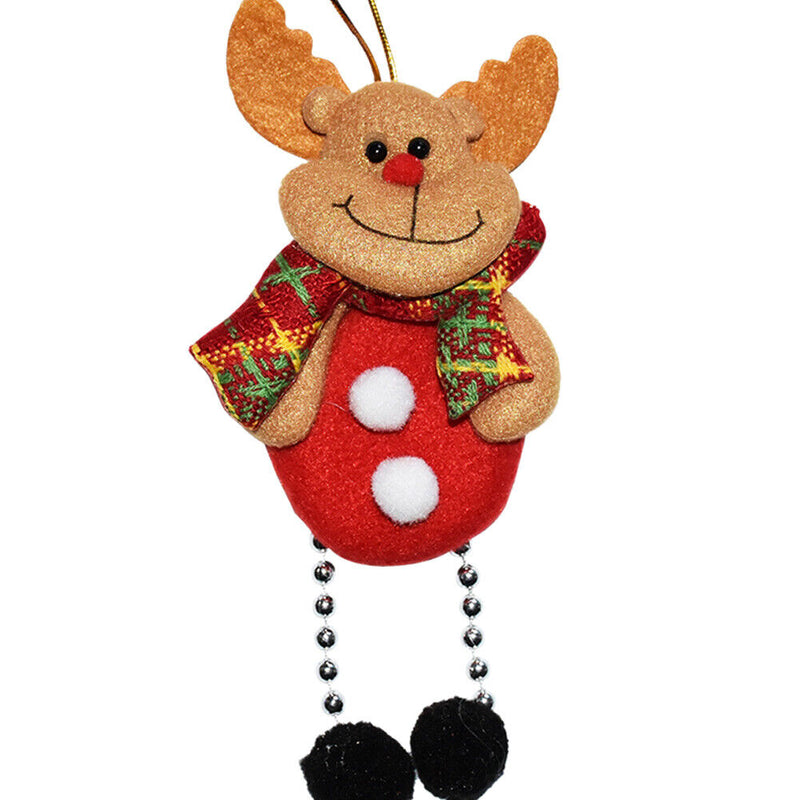 Christmas Tree Santa Pendant Hanging Classic Elk Deer Festive Home Decoration