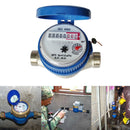 15mm 1/2 inch Cold Water Meter for Garden Home Using with Free Fittings Newly