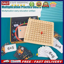 Wooden Board Game Early Learning Montessori Math Chart Chart Game for 7-14Y Kids