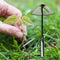 1* Steel Hardened Hollow Hoe Handheld Weeding Rake Planting Value W5U0 K2U3