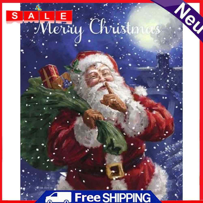 DIY Digital Picture Santa Claus Frameless Painting By Number Handicraft for Gift