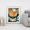 Girl on Toilet Paint By Numbers Kit DIY Frameless Art Picture On Canvas