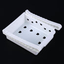 Drawer Refrigerator Storage Box Rack Holder Slide Fridge Organizer(White)