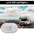 12-24V 24 LED Dome Light Indoor Ceiling Lamp with Switch for RV Marine Yacht