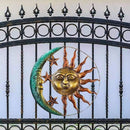 Metal Moon Sun Hanging Pendant Wall-mounted Art Craft Home Background Wall Decor