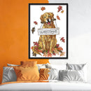 Welcome Dog DIY Cross Stitch Kit 14CT Stamped Embroidery Home Decor (D237)