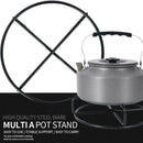 Mini Portable Stove Rack Iron Stand Stove Bracket Holder Outdoor 2Q6W Black N6H5