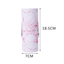 Portable PU Leather Makeup Storage Holder Cosmetic Brush Pen Cup Box (B) Newly