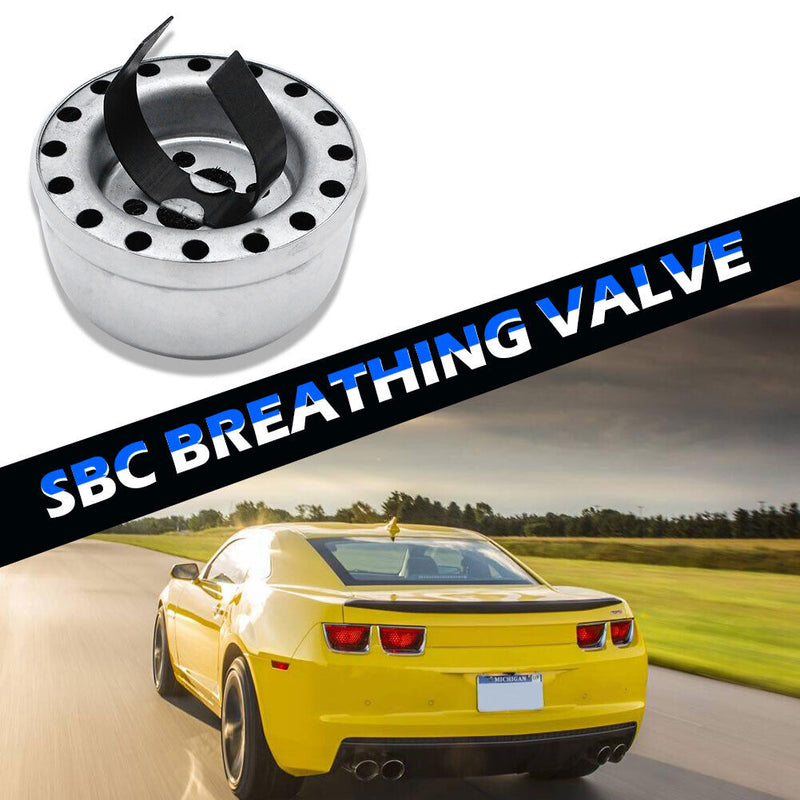 Chrome Push-in Valve Cover Breather for SBC Small Block Chevy 283 327 350