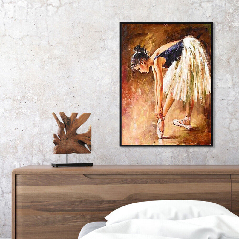 Ballet Girl Drawing Frameless DIY Oil Paint by Numbers Canvas Home Decor Newly