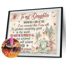 5D DIY Diamond Painting Kits To My Daughter Full Round Drill Wall Decor Art