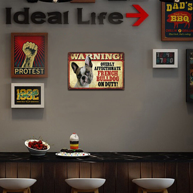 Warning Retro Metal Plate Tin Sign Plaque Poster for Bar Club Cafe Decor