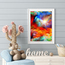 Handmade Rainbow Clouds 5D DIY Full Round Drill Drawing Kit Art Diamond Painting
