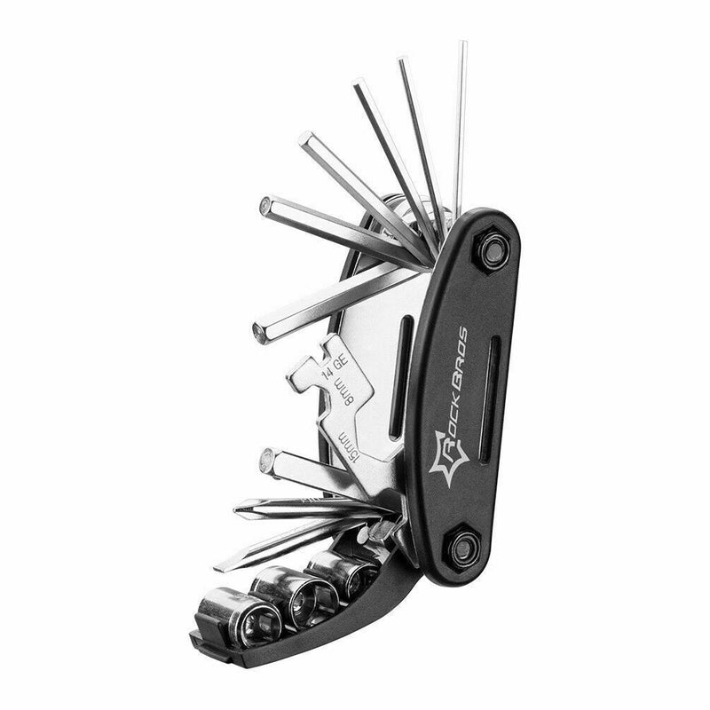 16 in 1 RockBros Bicycle Repair Tool Bike Pocket Multi Tool Functio. R7W1 hot.