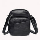 Retro PU Soft Leather Handbag Women Solid Multi Pocket Crossbody Shoulder Bags