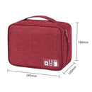 Daily Travel Gadget Wires Storage Bags Waterproof Data Cable Organizer Pouch