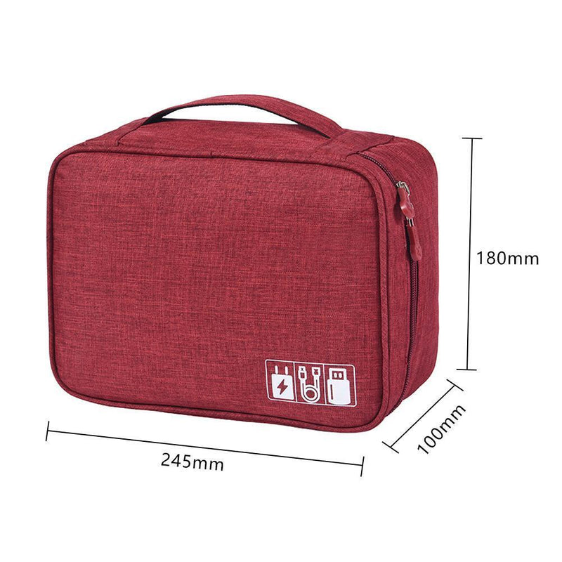Daily Travel Gadget Wires Storage Bags Waterproof Data Cable Organizer Pouch