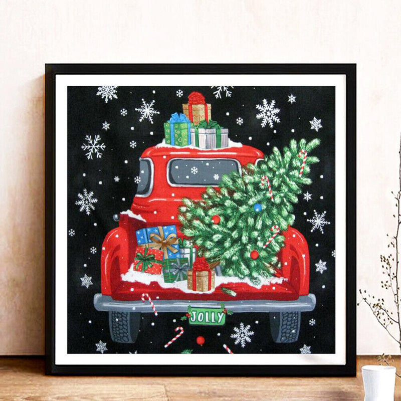 5D DIY Diamond Painting Kit Full Round Drill Snowflake Car Rhinestone Picture