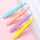 Eyebrow Tweezers with Leather Case for Women Beauty Makeup Cosmetic Tool Gifts