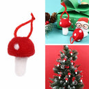 Crafts Holiday Felt Christmas Mushroom Mushroom Hanging Ornament Xmas Tree