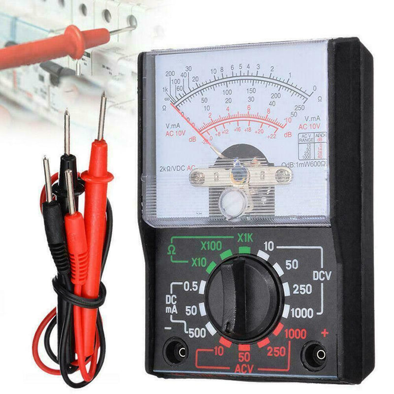 1 x Electrical Analogue Multimeter Volts Ohm Circuit Multi Test Tester N6G5