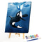 Killer Whale Oil Paint By Numbers Kit DIY Acrylic Painting on Canvas (B1471)