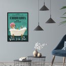 11CT Full Embroidery Kit DIY Bathing Puppy Printed Cross Stitch Needlework Craft
