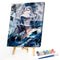 Girl Oil Paint By Numbers Kit DIY Drawing Picture for Adults Home Decoration Set