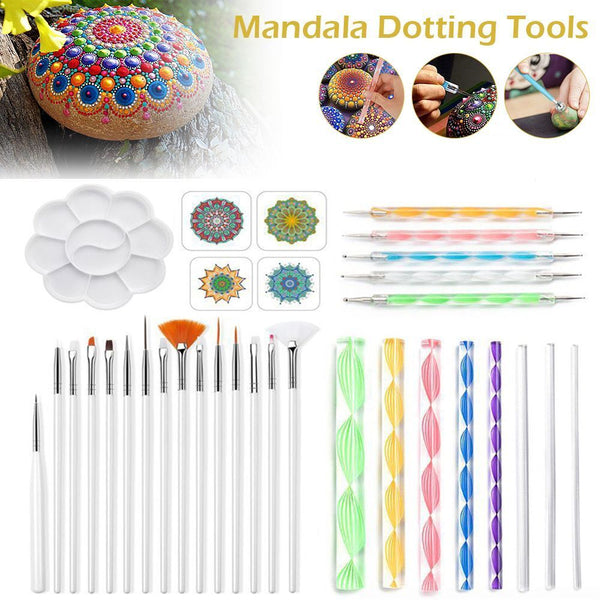 DIY Clay Pottery Stone Ceramic Tool Mandala Dotting Tool Art Pen Painting Brush