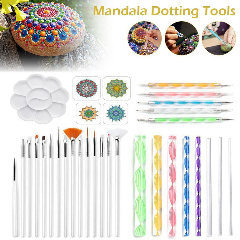 DIY Clay Pottery Stone Ceramic Tool Mandala Dotting Tool Art Pen Painting Brush