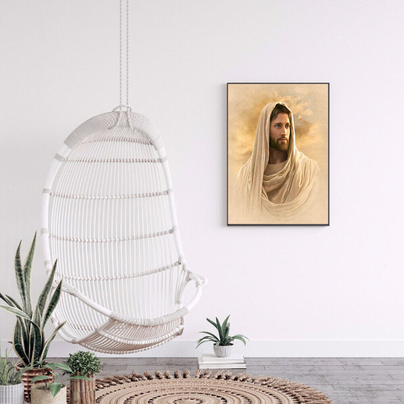 Hand Painted on Canvas DIY Religion Jesus Oil Paint By Numbers Drawing Kit Craft